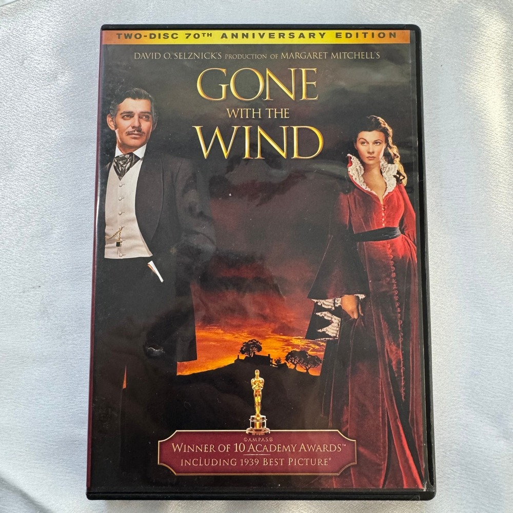 Warner Bros Gone with the Wind DVD 70th Anniversary Classic Epic Collectors